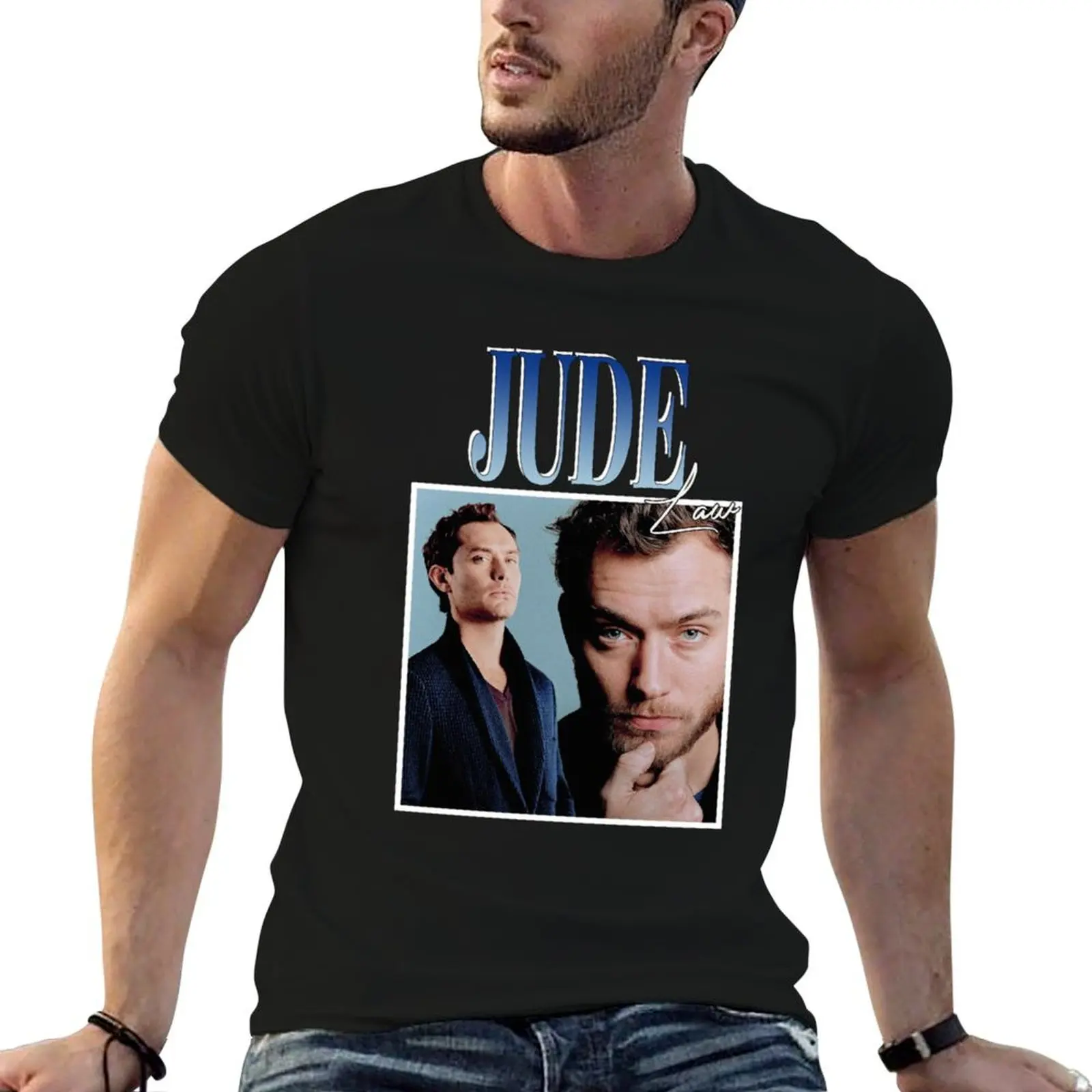 

plain shirts shirt slim man T-Shirt Jude fit Law man t t for