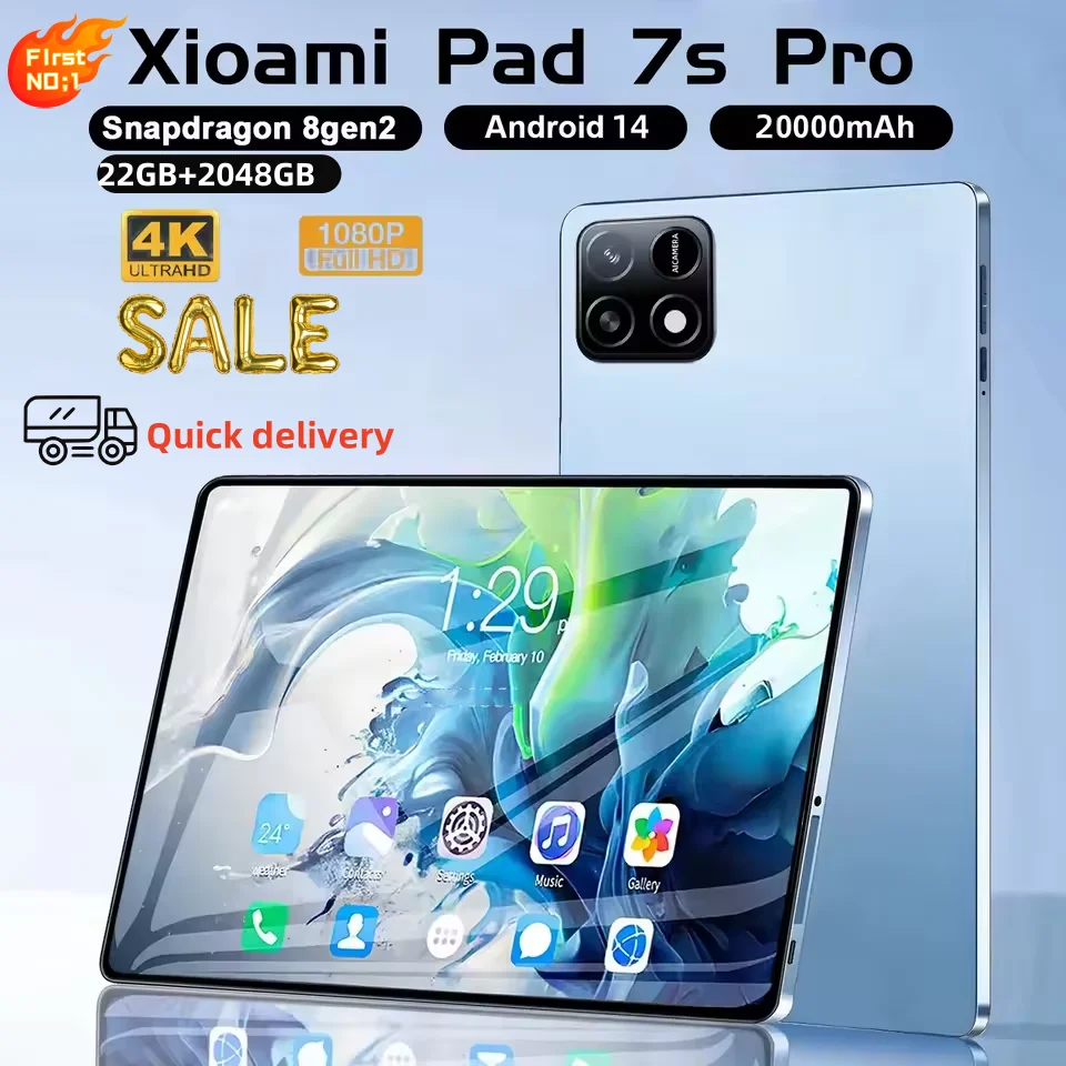 2025 NEW Original MI Pad 7S Pro Tablet 11inch Snapdrago 8gen2  HD 4K Android 14 22GB+2T 20000mAh 5G Dual SIM WiFi GPS Tablet PC