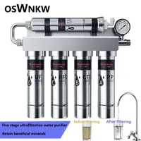 Household Kitchen Ultrafiltration  Water Purifier With Tap Stainless Steel Direct Drink Tap Water Purifier Water Filter System