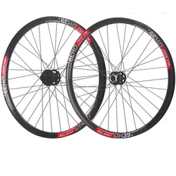 AM DH 39 mm Wide Rim  RUJIXU MTB Bike Wheelset 26 27.5 29er Enduro Boost Hub 142 Thru Axle135 QR 6 Pawls 3 teeth Bicycle Wheel