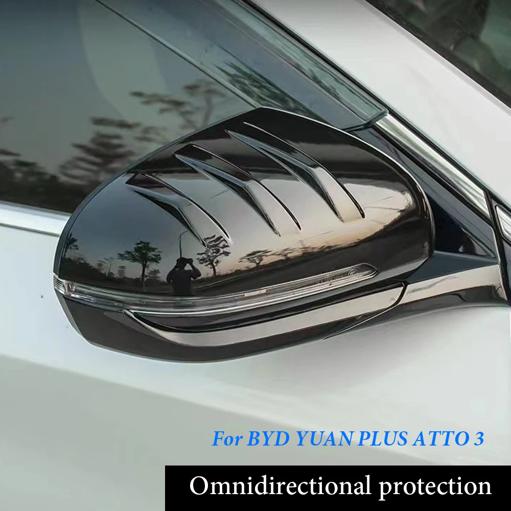 

2PCS For BYD Atto 3 Yuan Plus 2022-2023 Car Rearview Mirror Cover Trim Board Protection External Accessories 2023