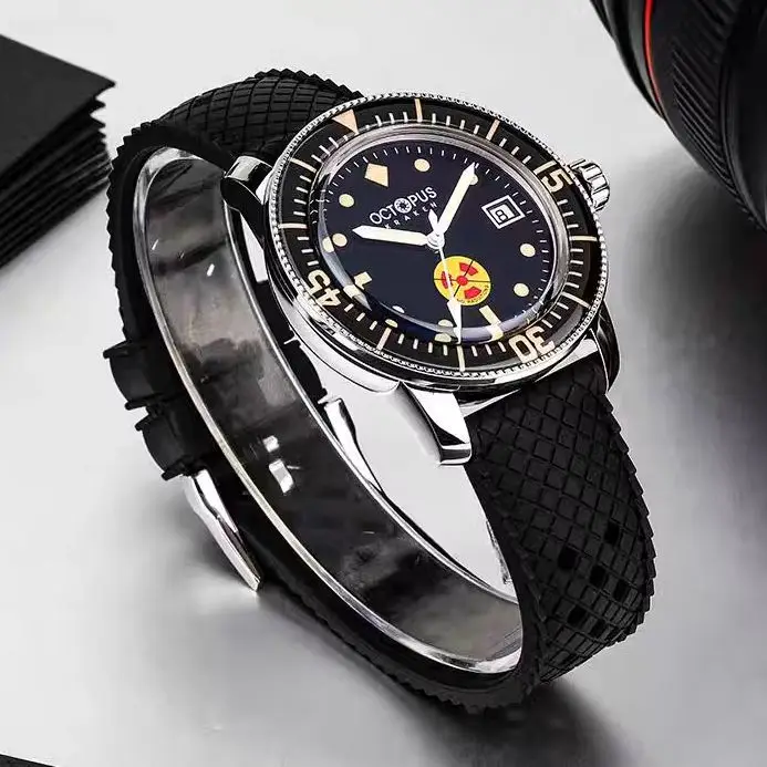 Octopus Men Automatic Watch 40mm Mechanical Wristwatch Diver 30Bar Waterproof C3 Luminous Sapphire Mirror Bezel PT5000 SW200