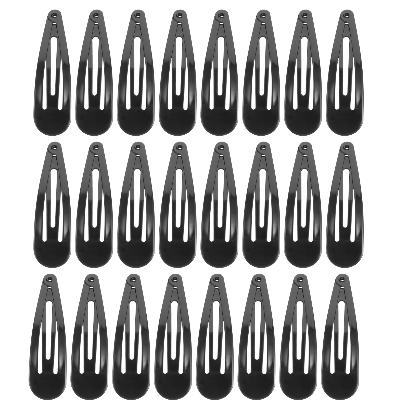 

50pcs Metal Snap Clips 6.5 Cm Black Strong Durable Hair Barrettes For Women Girls Kids Diy Craft Hair Accessories
