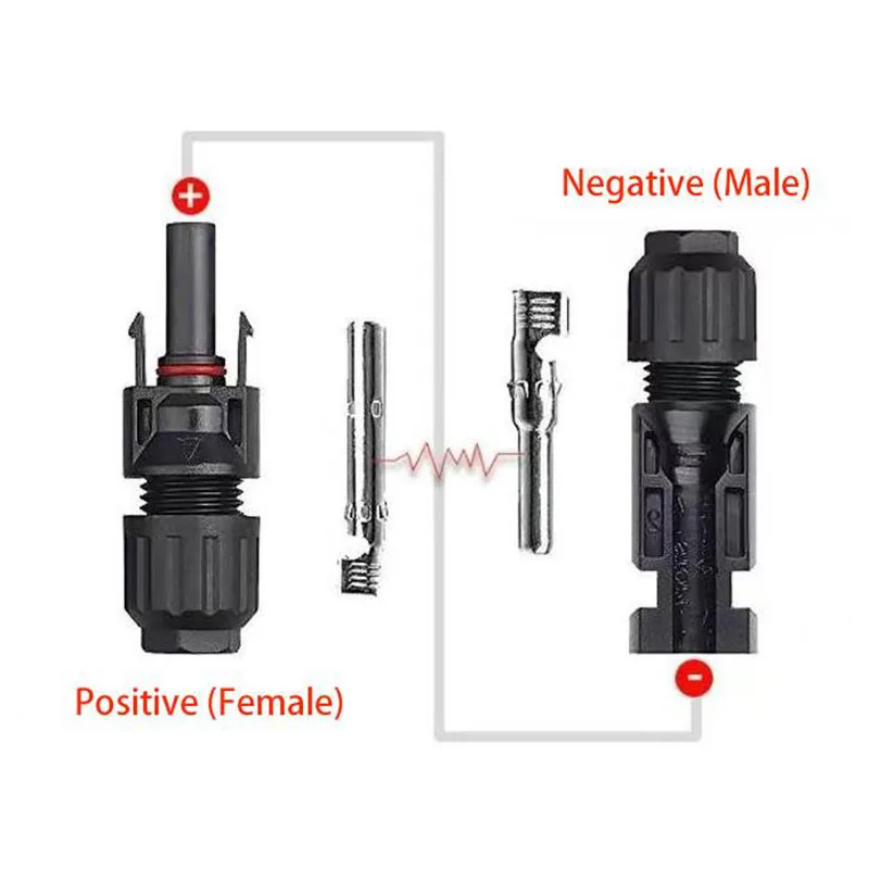 5/10 Pairs Solar Connectors PV Plugs 1000V 30A Solar Panel Connector Kit Available for PV/MC Cables 2.5/4/6mm²