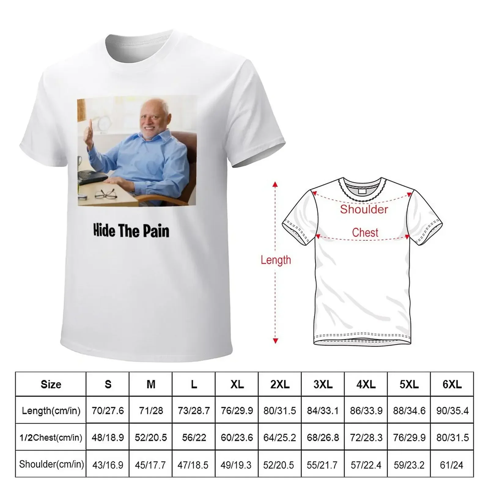 hide the pain harold T-Shirt shirts graphic customs cheap stuff tee shirts for men