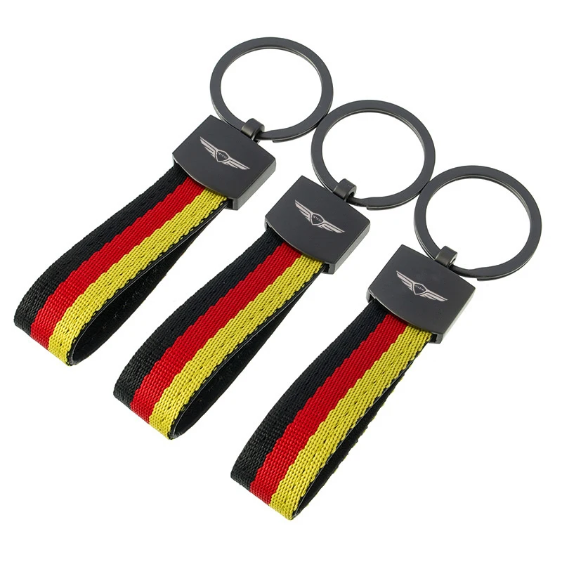 Metal Key Ring Sport Car Keychain Custom Car Emblem Gift With For Genesis G80 GV70 GV80 GV60 G70 Essentia Neolun G90 GV90 X