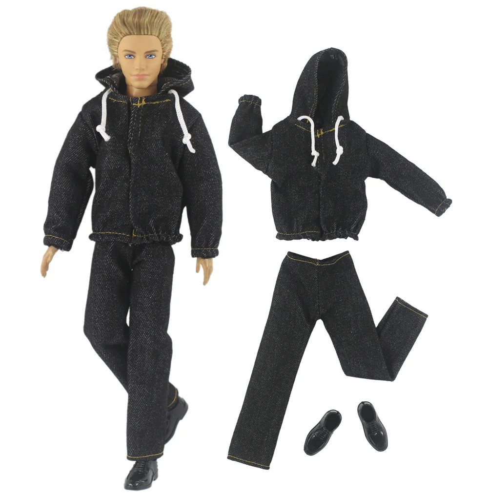 1 Set Puppenkleidung, Denim-Kleidung, Tarn-Outfit für 12-Zoll-Ken-Puppe, viele Stile zur Auswahl, A03 – Detail 16