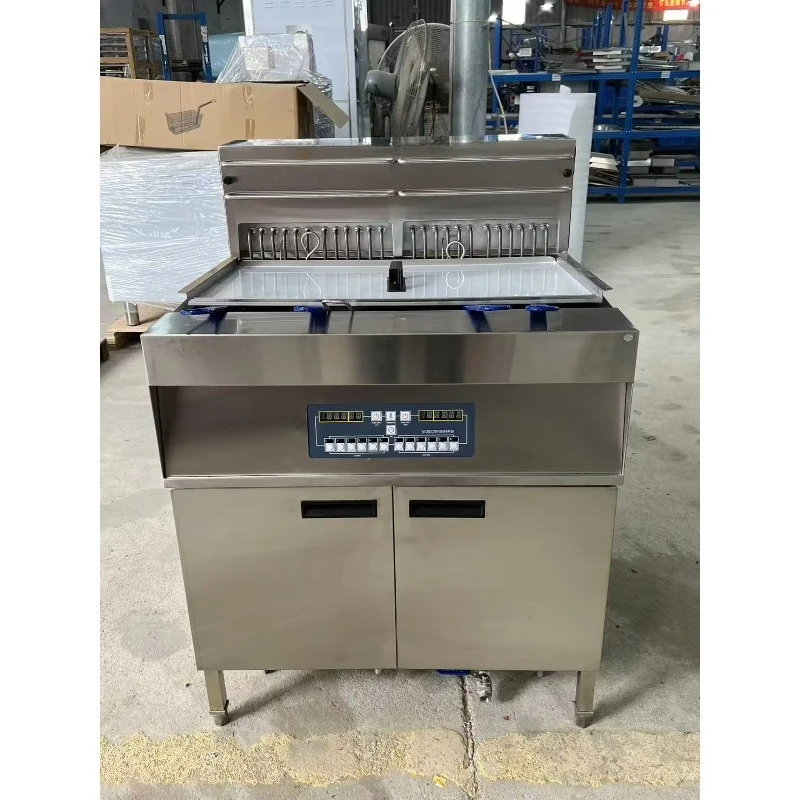 Dual Vat Electric Deep Fryer Commercial Frying Machine For Simultaneously Cooking Different Fried Snacks