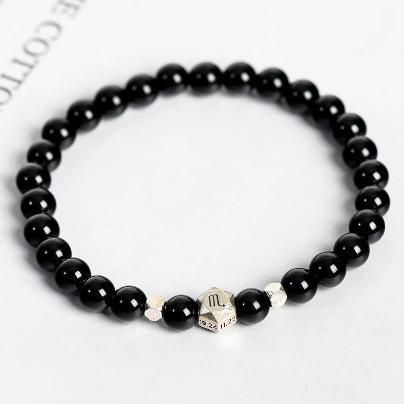 

Black Obsidian The Zodiac Bracelet