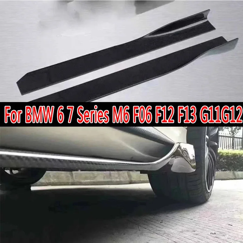 For BMW 6 7 Series M6 F06 F12 F13 G11G12 640 Carbon Fiber Side Skirts Splitters Cupwings Winglets Canards Apron Car Accessories