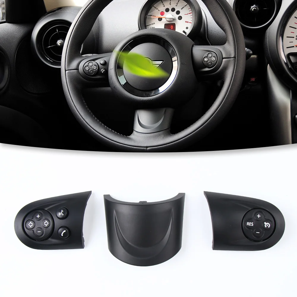 For BMW Mini R55 R56 R60 Series 32306863536 Steering Wheel Buttons and Assembly Steering Wheel Decorative Panel 32309289676