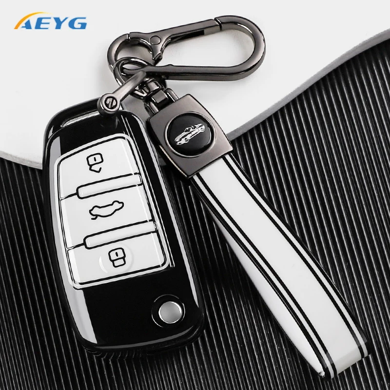 Auto Smart Key Hülle Schutzhülle für Audi A1 A3 A4 8P 8L 8V A5 B6 B7 A6 A7 C5 C6 Q3 Q5 Q7 4F S3 S4 S6 RS3 TT TPU Zubehör Tasche