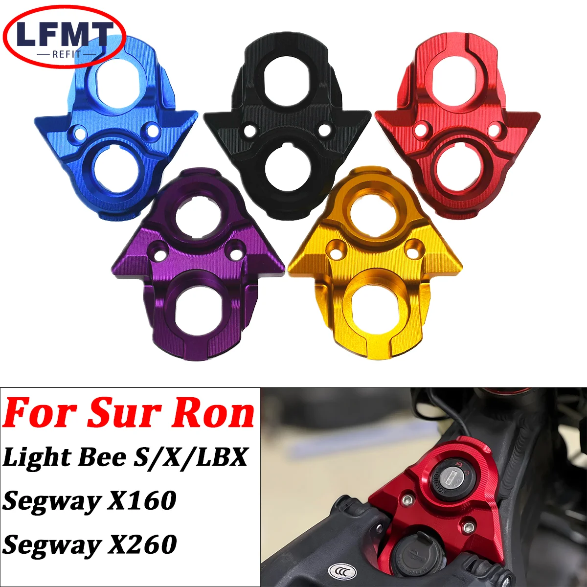 

Motorcycle Central Control Decoration Ignition Cover CNC Aluminum Accessories For Surron Sur-Ron Light Bee X S Segway X160 X260