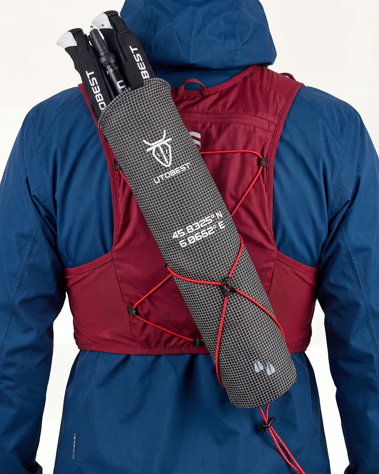 UTOBEST UTR003 Trekkingstöcke-Tasche Dyneema Wanderstöcke-Aufbewahrungstasche Wanderstockhalter für Outdoor-Reisen Wandern Klettern – Detail 10