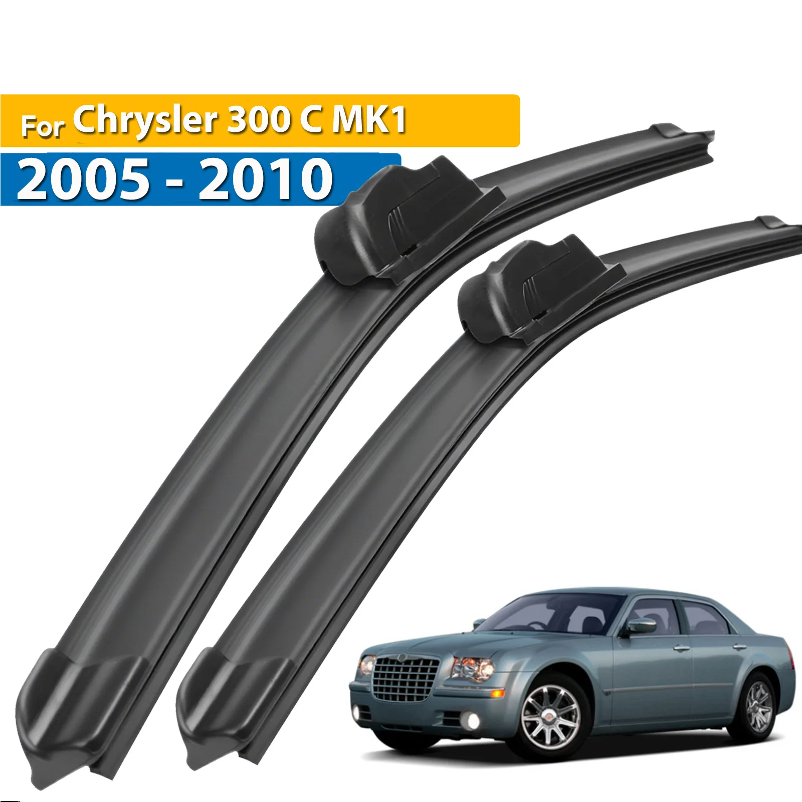 

Erick's Wiper LHD Front Wiper Blades For Chrysler 300 C 300C MK1 2005 - 2010 Windshield Windscreen Window Rain Brushes 22"+22"