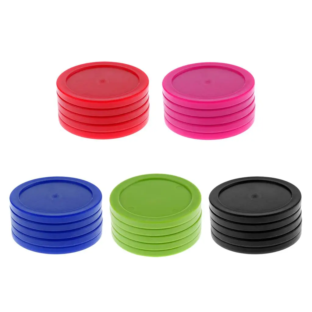 Pack of 5 62mm Air Hockey Replacement Pucks for Full Size Air Hockey Tables