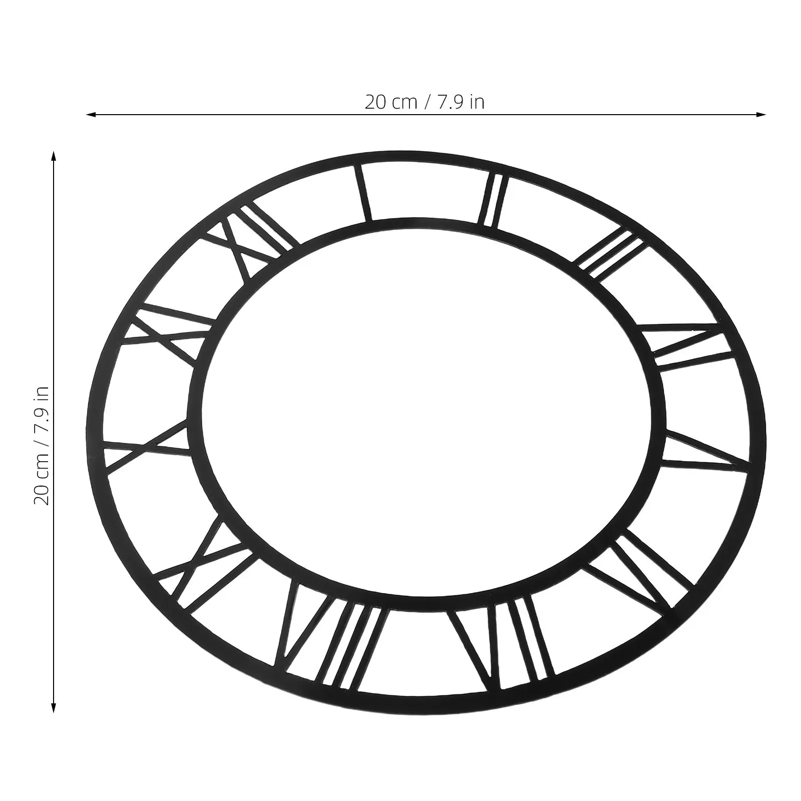 2 PCS Home Decor Living Room Decoration Adhesive Clock Numbers Decorative Mirror Wall Decal Stickers Accessories Face