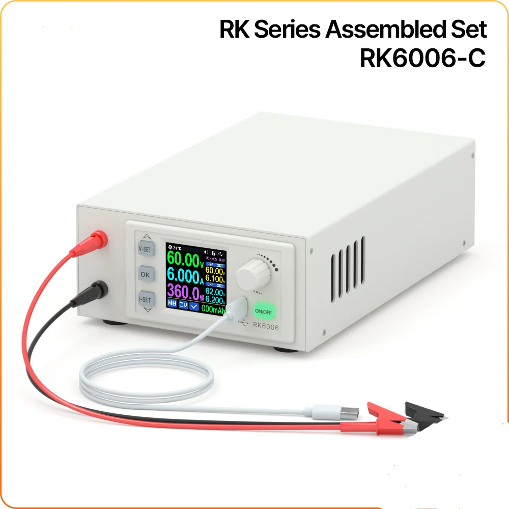 RD RK6006-C 60V 6A 4 digit AC to DC Adjustable digital control Stabilized Lab Bench Power Supply Battery Charging Easy Operation