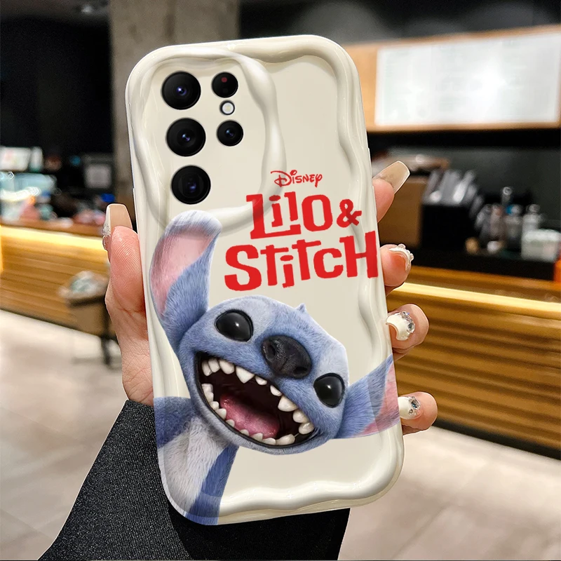 جميل ديزني غرزة ثلاثية الأبعاد قضية الهاتف لسامسونج غالاكسي S25 S24 الترا S23 S22 S21 S20 زائد FE A56 A36 A26 للصدمات غطاء كامل #4