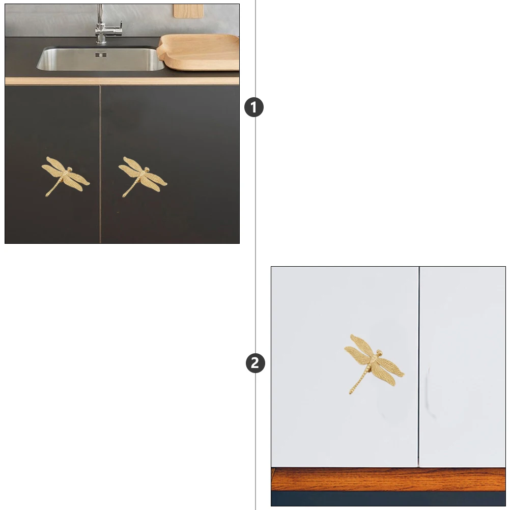 

Brass Dragonfly Holding Hand Decorative Drawer Knob Pulls Home Decoration Cabinet Knobs Animal