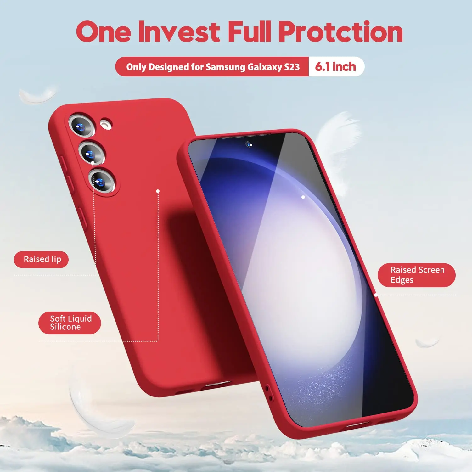 Silicon Phone Case For Samsung Galaxy S23 S22 S21 S20 Ultra FE S10 Plus S10E A54 A34 5G A04 Shockproof Back Cover Funda Capa