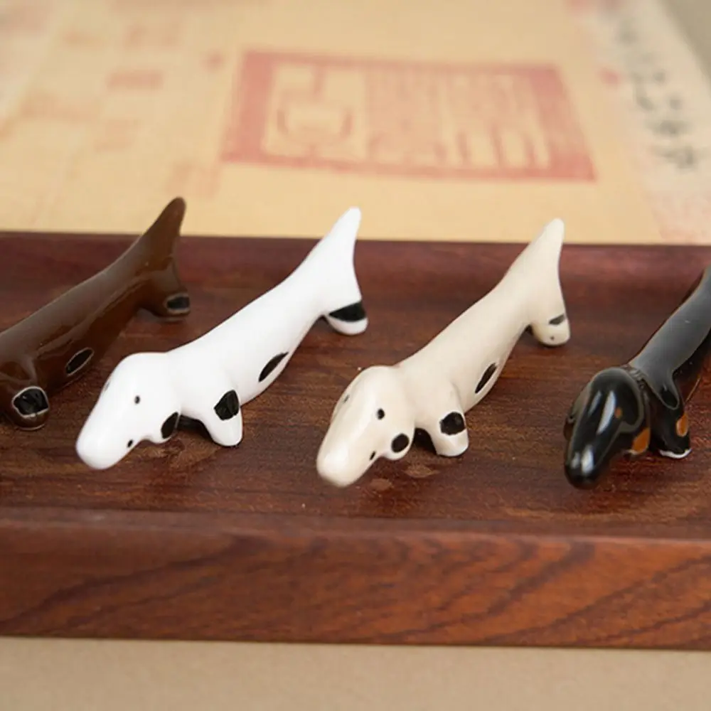 Chopstick Holder Ceramic Pen Rest Spoon Fork Rest Stand Desktop Ornaments Calligraphy Pen Holder Kitchen Tableware Penmanship