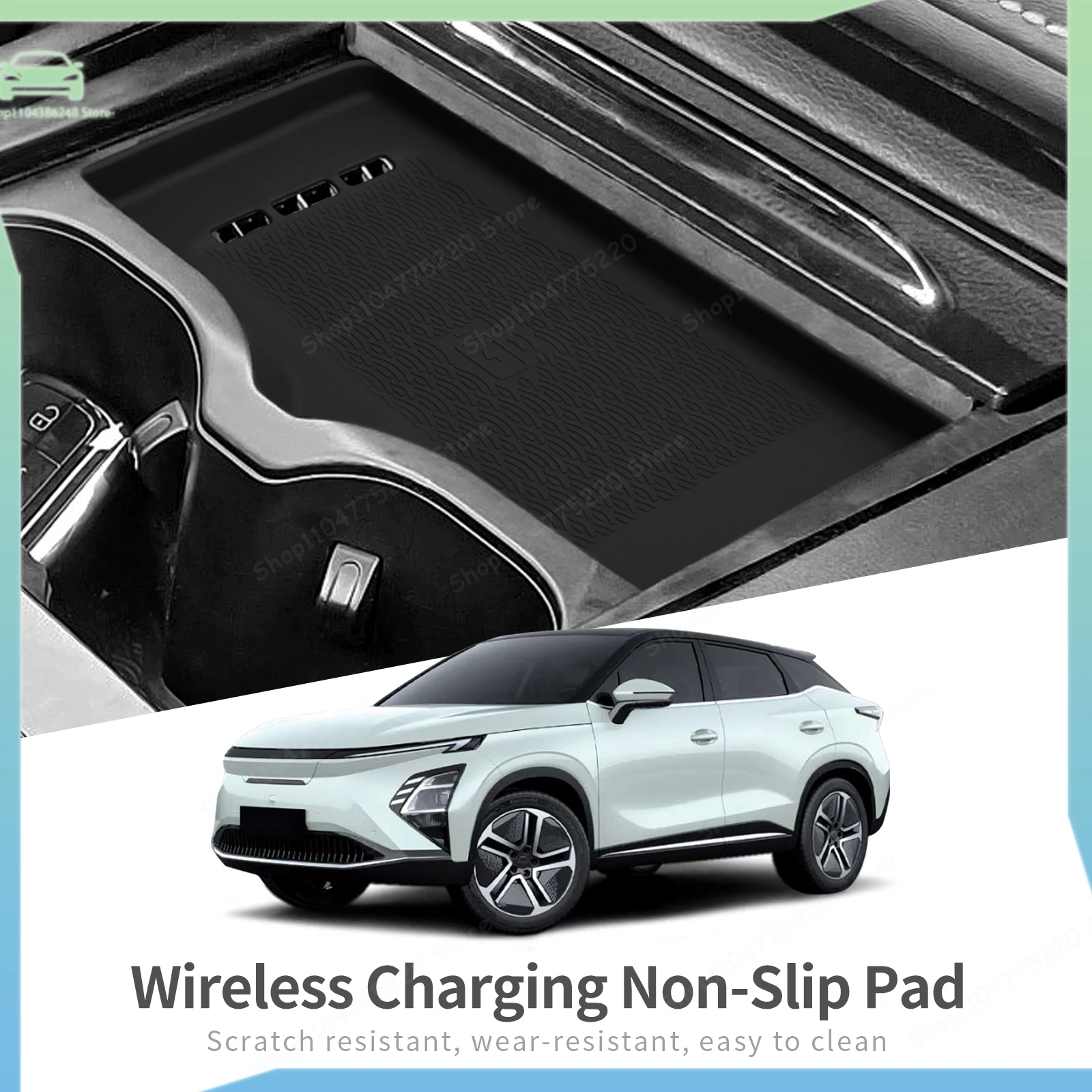 

For Chery OMODA 5 C5 E5 EV Model 2024 2025 Car Anti-Slip Pad Silicone Center Console Wireless Charger Accessories