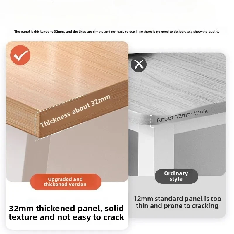 Double Large Desk for Adults, Home Computer Desk, Long Work Desk, Bedroom Study Desk, Simple Office Desk and Chair Set