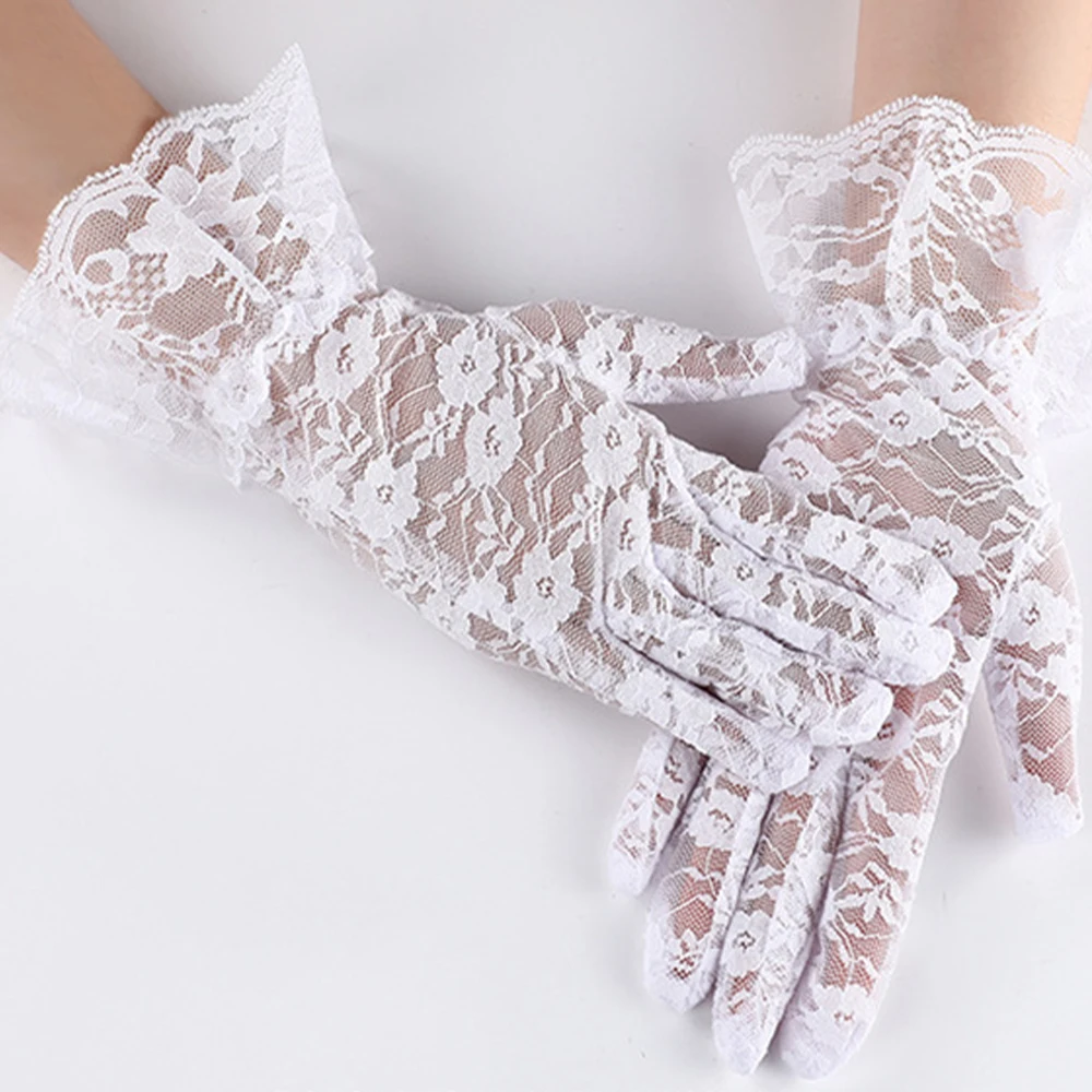 Vendita calda alla moda Outdoor Daily Indoor Guanti da donna Guanto Party Poliestere elasticizzato Abito da sposa traspirante