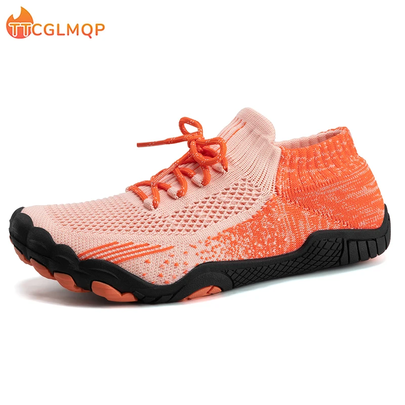 Fashion Unisex Wider Shoes Breathable Mesh Men Barefoot Wide-toed Shoes New Flats Soft Zero Drop Sole Wider Toe Sneakes Big Size