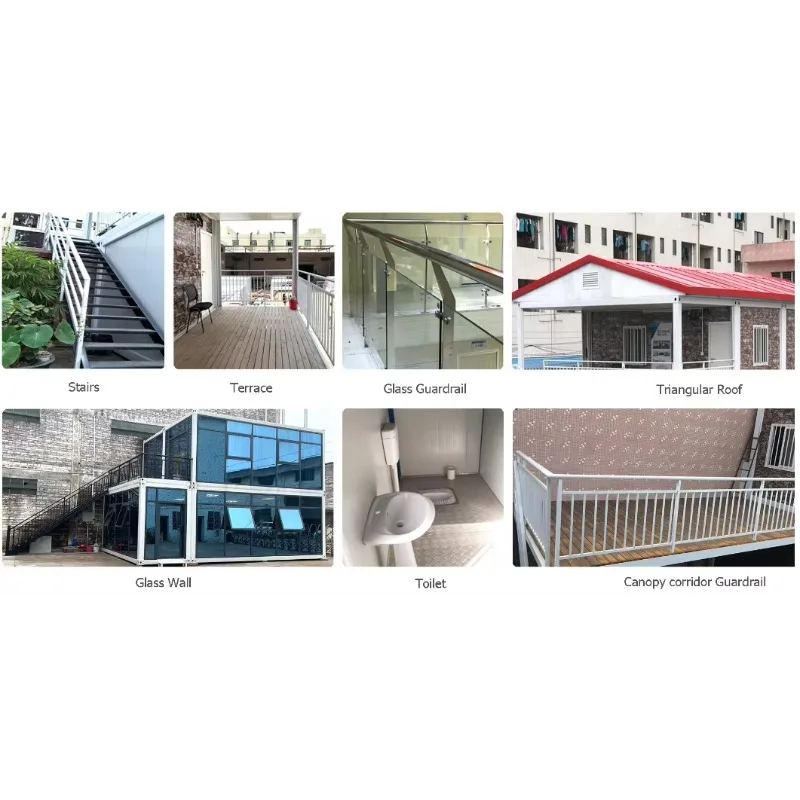 Low Price High Quality Mini Outdoor White Flat Pack Folding Customized Modern Rest Durable Steel Structure Building