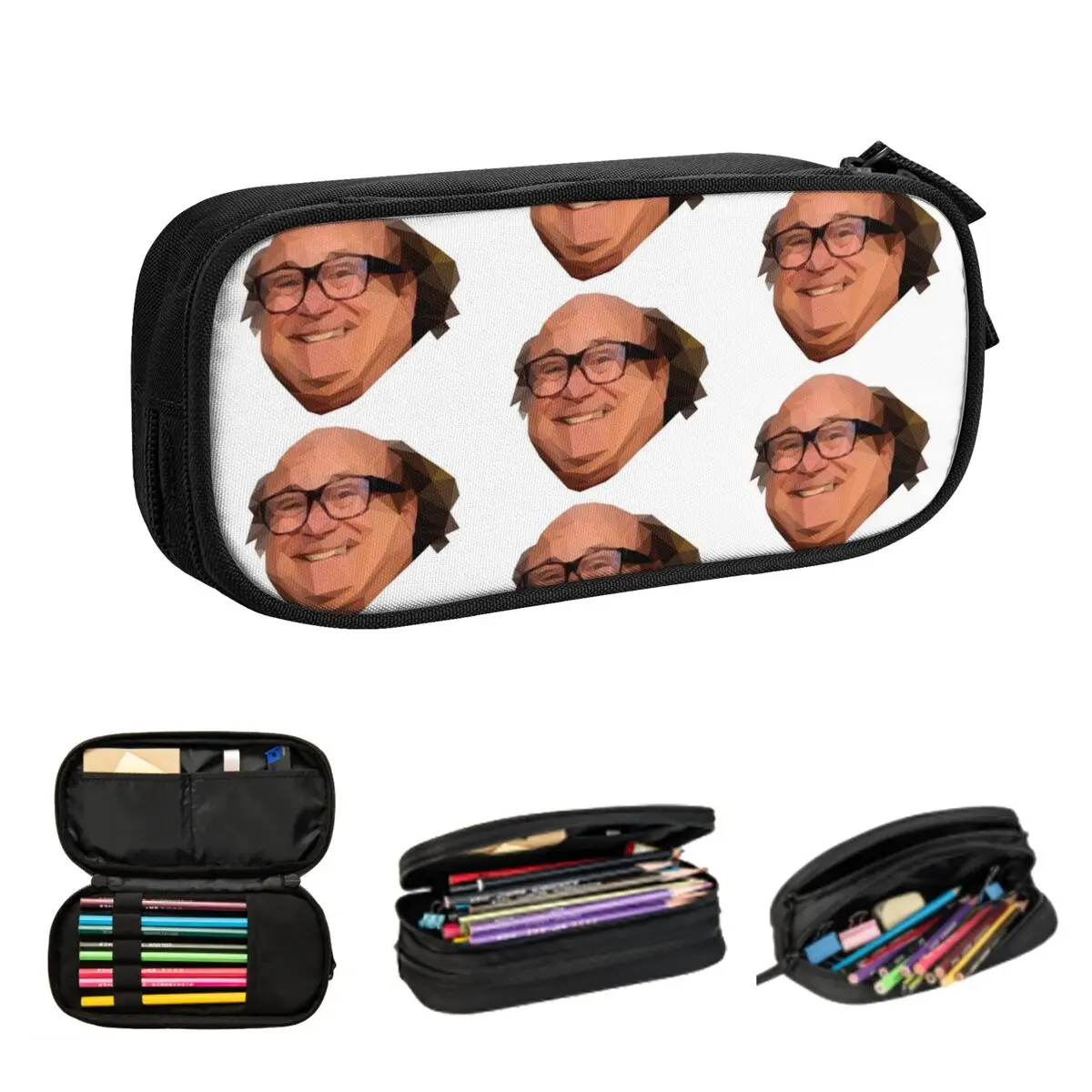 

Danny Devito Pencil Cases Large Capacity Pen Bags Pen Box Pencil Pouch For Boys Girls Students Stationery School Office