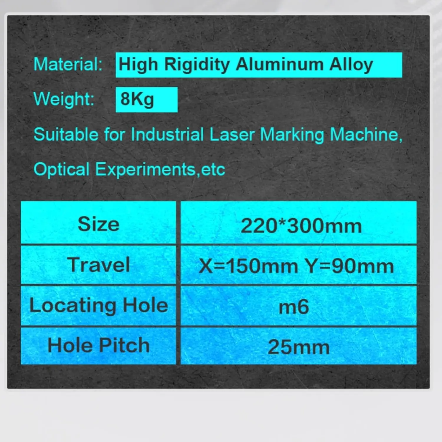 Us Stock 2-Axis Work Table 2D Workbench Xy Adjustable Manual Linear Stage For Laser Marking Engraving Machine