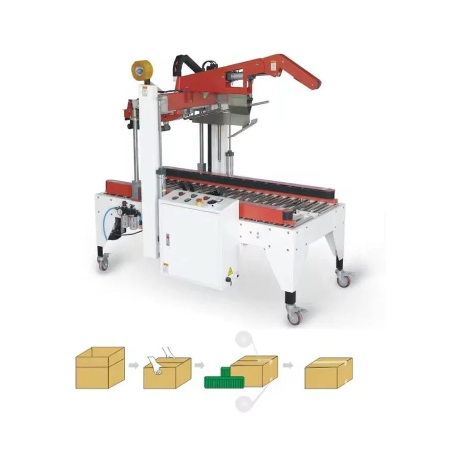 RCF-50 Automatic Detection Adaptation Box Lid Folding Carton Box Sealing Machine