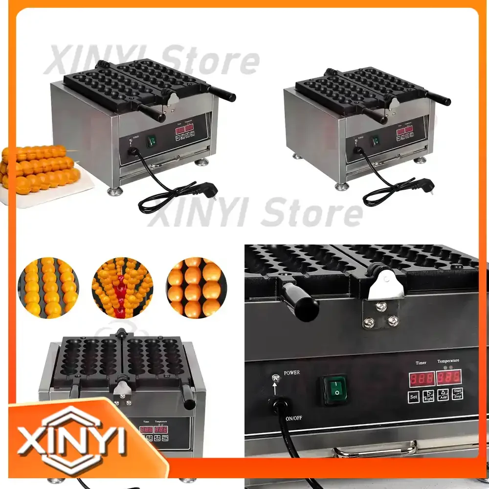 Bubble Skewer Waffle Stick Machine for Takoyaki Octopus Balls Maker Grill 3pcs 6pcs Waffle Skewer String Tool Food Prep