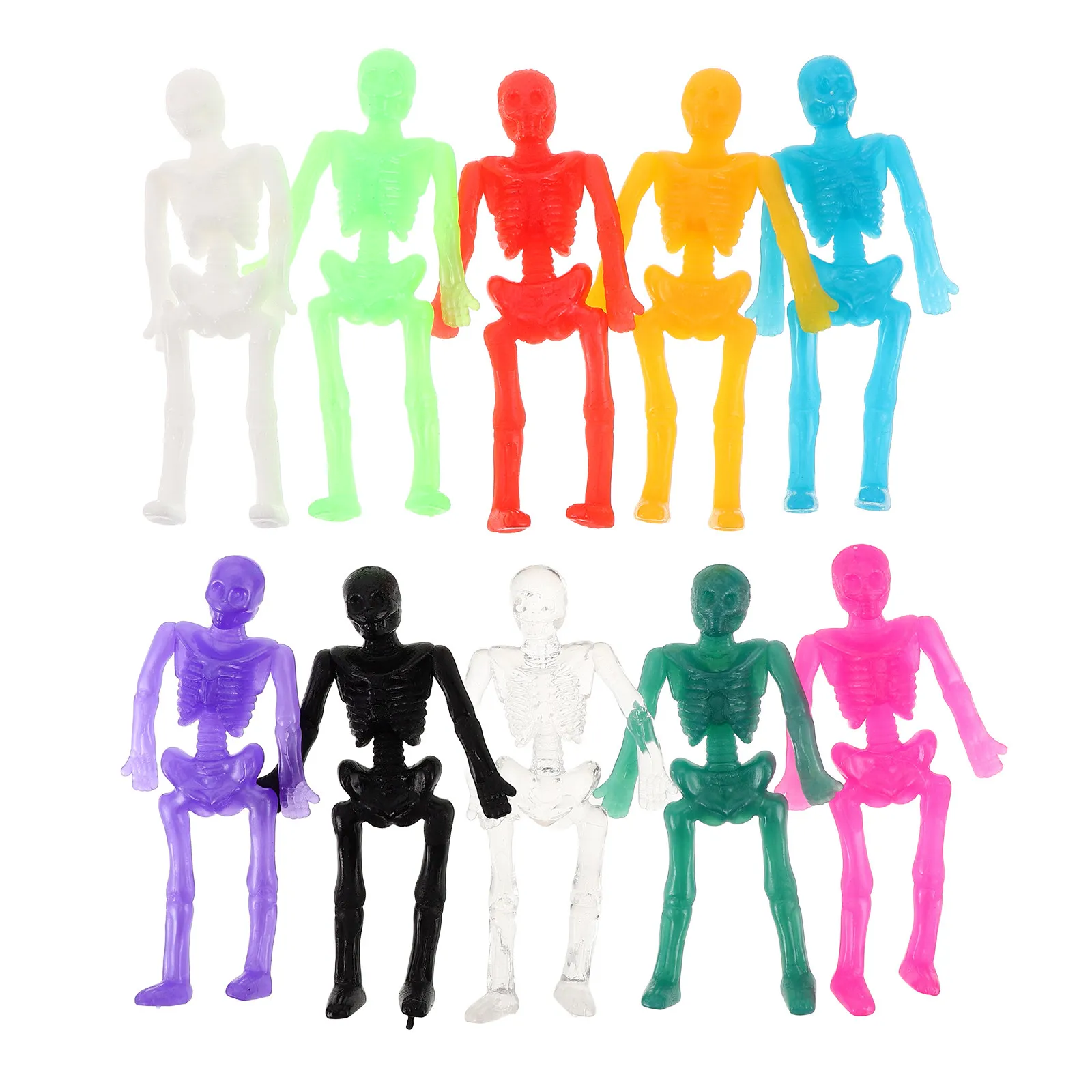 

40pcs Stretchy Tpr Wall-Sticking Halloween Prank Decor For Kids Party Favors Goody Bag Fillers Sticky Man Fidget Mini