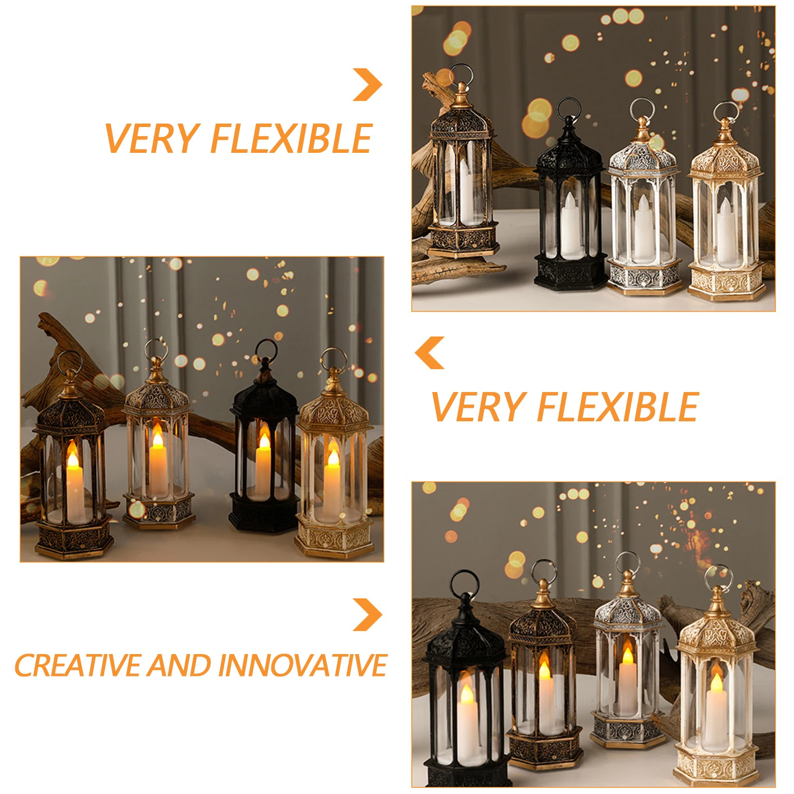 

Retro Wind Lantern Plastic Solar Light Portable Decorative Tabletop Lamp Festival Christmas Halloween Home Decor