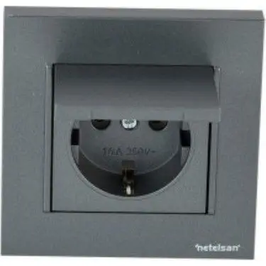 BYOBU LID TOP. PRİZ ANTHRACITE NETELSAN