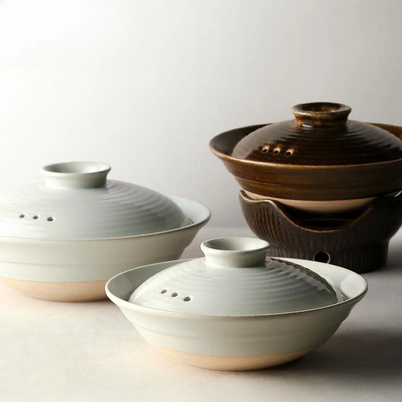 Japanese casserole, household heat-resistant shallow saucepan to make soup, gas stove dry burning does not crack
