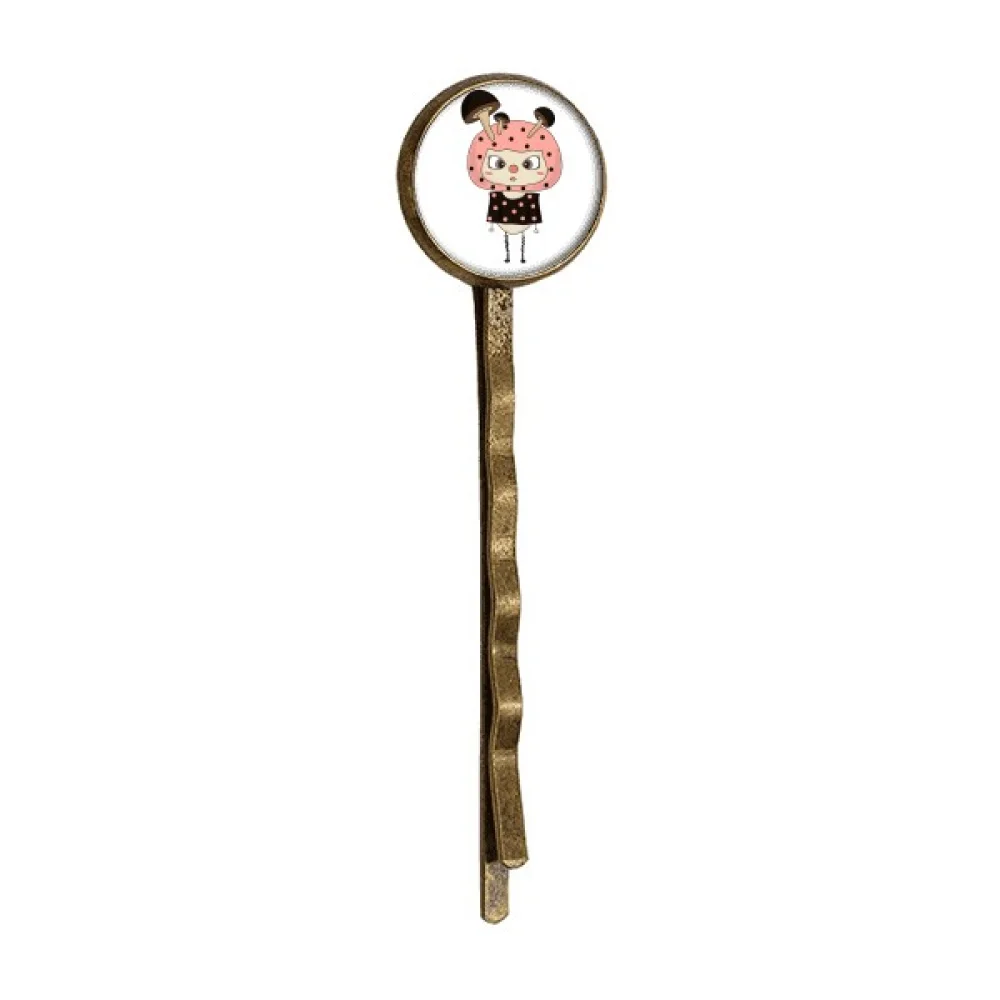 

Food Mushroom Vegetable Healthy UU Retro Metal Hair Bobby Pin Headwear