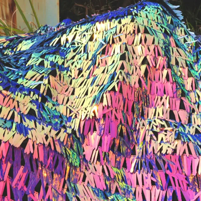 

50x130 см длинные шипы с блестками, серебряная сетчатая ткань с вышивкой для костюмированного платья, сделай сам, серебряный переливающийся материал в форме меча с блестками