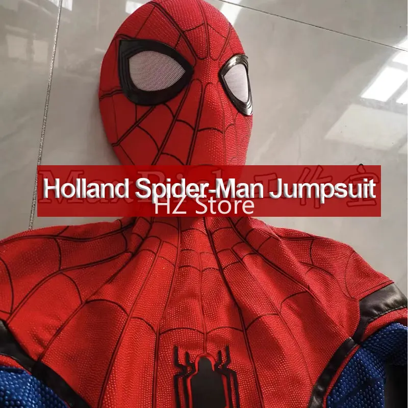 マーベルオランダスパイダーマンボディスーツマスク 1:1 3D パターン