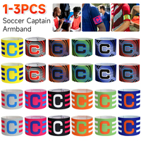 1-3pc Football Captain Armband Soccer Arm Band Leader Competition Gift Soccer Captain Group Armband Football Training Kid Adults