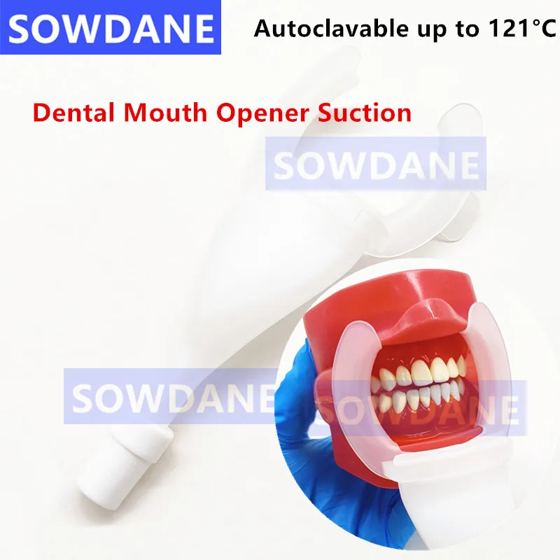 Dental Mouth Opener HVE Suction Droplets Dental Cheek Lip Retractor Suction Mouth Opener for Dental Chair HVE Suction