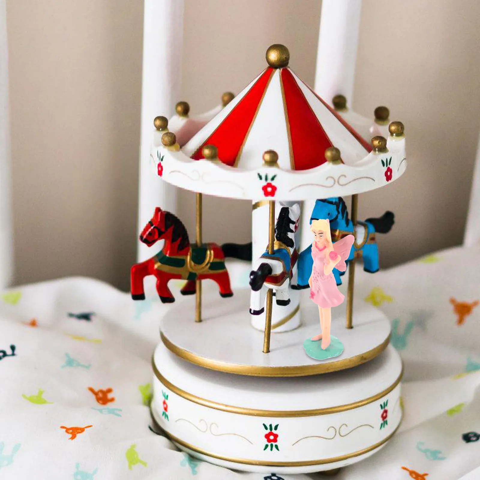 

5Pcs Music Box Supply Ballet Dancing Girl Replacement Movable Ballet Dancer Accessories Music Box Decoration Decor