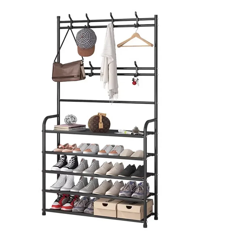 Clothes Rack Office Chairs Coat Racks Folding Wardrobe Free Shipping Floor Hanger Shoe Storage Entrance Hall Organizer