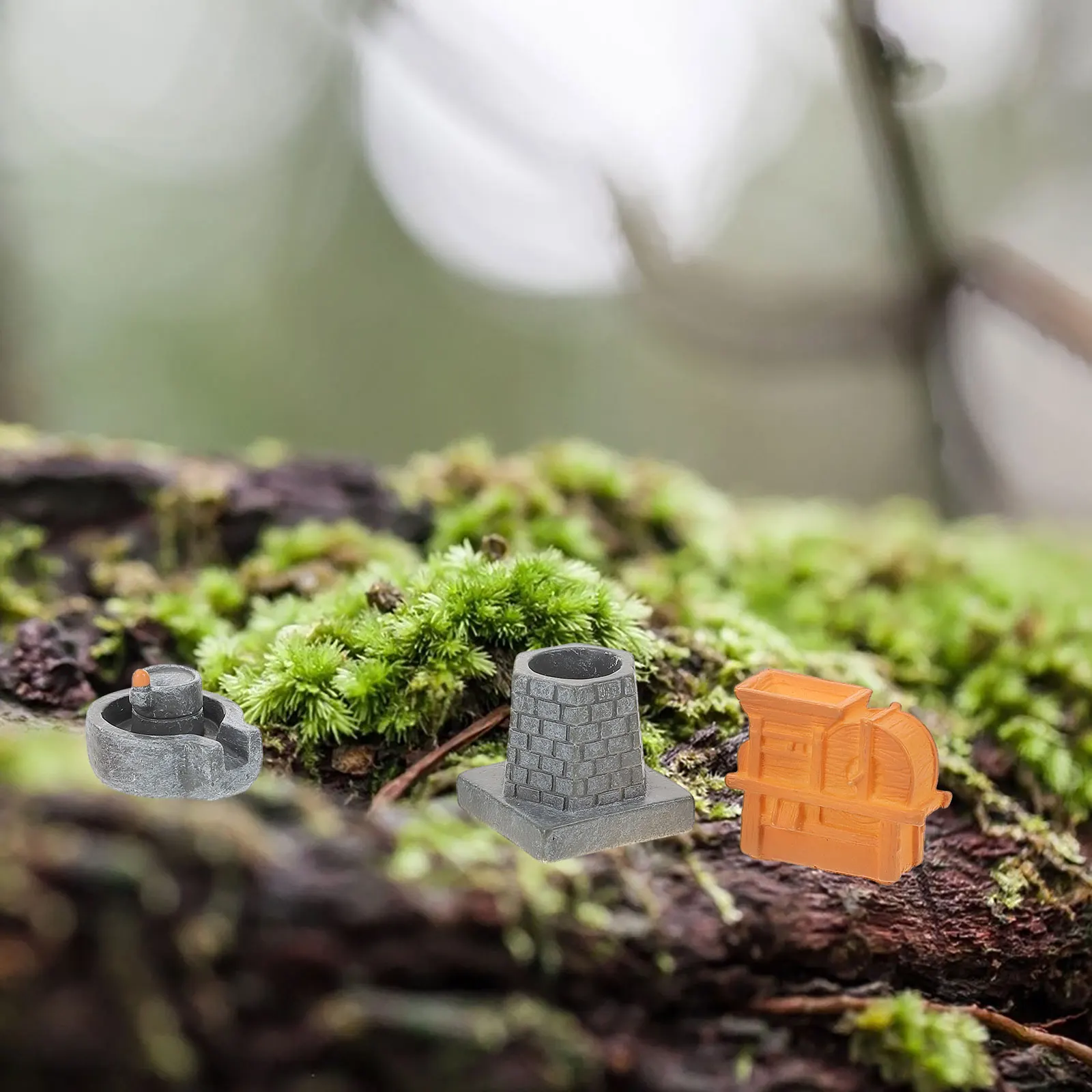 

5pcs Microlandscape Tools Miniature Farm Scene Resin Mini House Accessory Gardening Statue for Kids Landscaping Toy