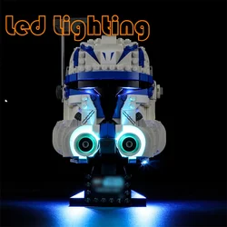 Lighting Set For 75349 Starings Wars Captain Rex Helmet Movie&Game Not Include Building Blocks (Only Led Light Kit)