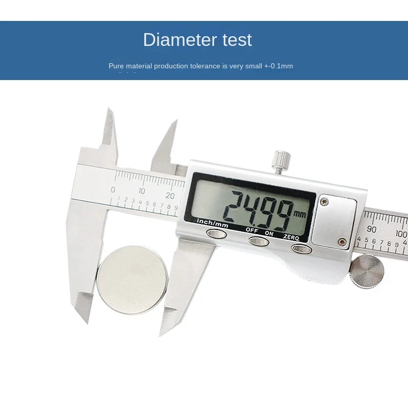 Aimant néodyme rond super injuste, NdFeB, N52, N25 x 10mm, disque magnétique en continu pour le bain, 25x10mm