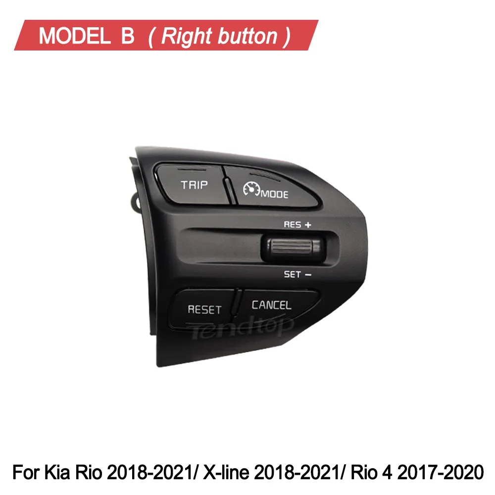 For For Kia RIO 2018-2021 X-LINE K2 RIO 4 Multifunction Steering Wheel Cruise Control Button Bluetooth Audio Phone Volume Switch